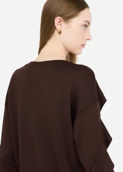 Liu Jo Sudadera con volantes-Mujer Sudaderas|Ropa Deportiva