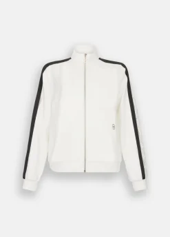 Liu Jo Sudadera de algodón con encaje-Mujer Sudaderas|Ropa Deportiva