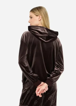 Liu Jo Sudadera de chenilla con capucha-Mujer Sudaderas|Ropa Deportiva