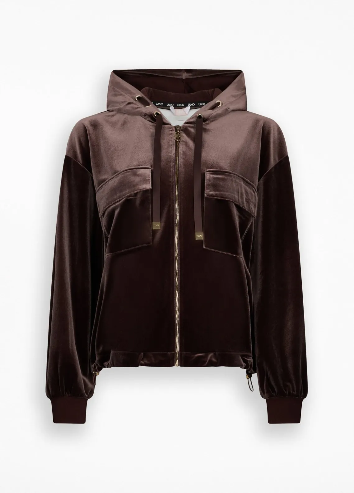 Liu Jo Sudadera de chenilla con capucha-Mujer Sudaderas|Ropa Deportiva