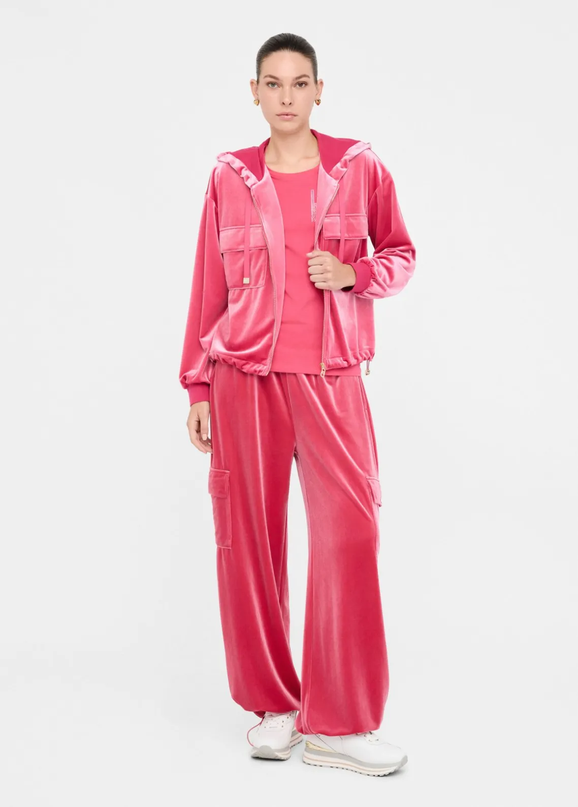 Liu Jo Sudadera de chenilla con capucha-Mujer Sudaderas|Ropa Deportiva