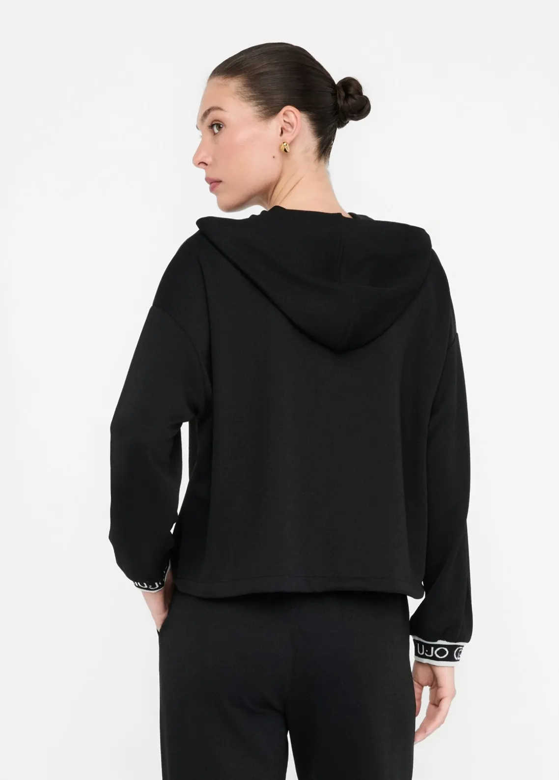 Liu Jo Sudadera de lurex® con capucha-Mujer Sudaderas|Ropa Deportiva