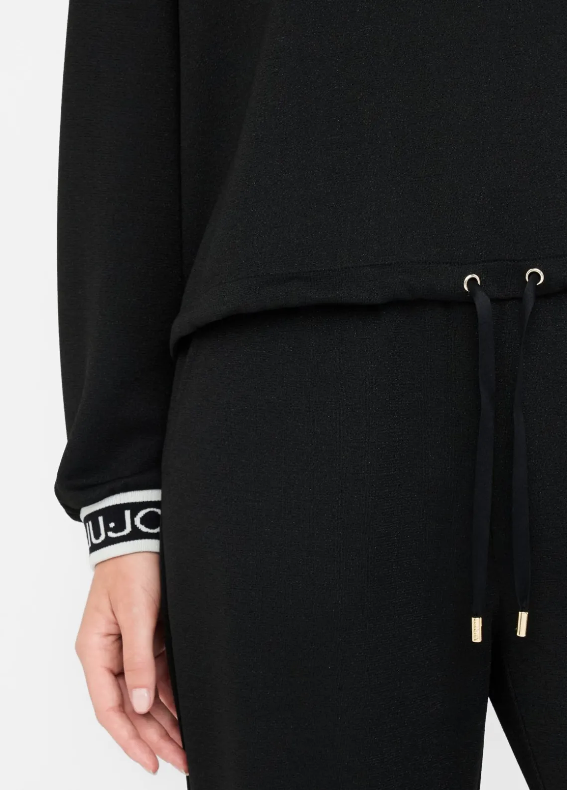 Liu Jo Sudadera de lurex® con capucha-Mujer Sudaderas|Ropa Deportiva