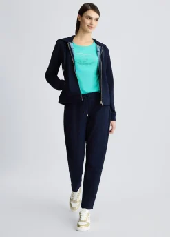 Liu Jo Sudadera de lurex® con cremallera-Mujer Sudaderas|Ropa Deportiva