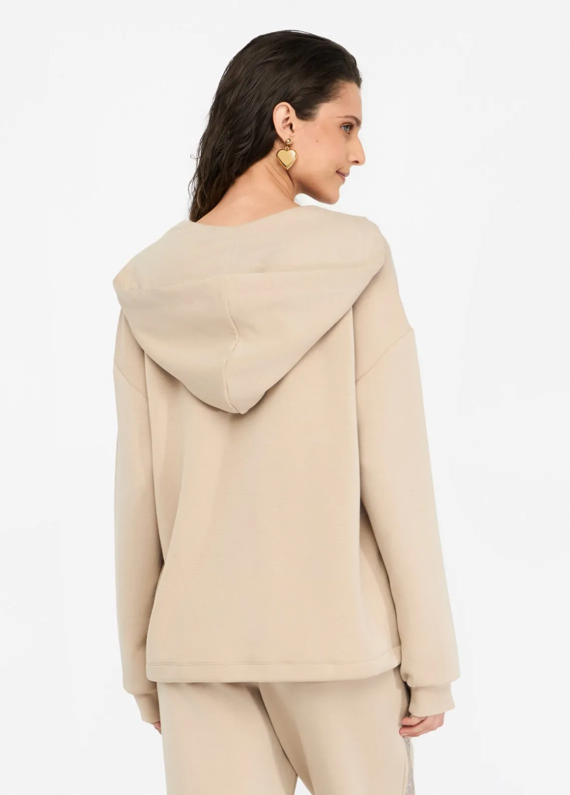 Liu Jo Sudadera de neopreno con capucha-Mujer Sudaderas|Ropa Deportiva