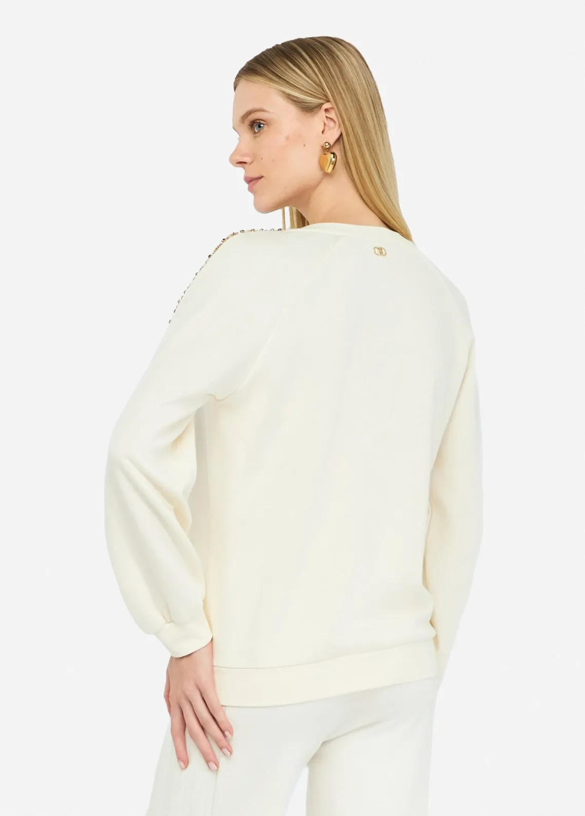 Liu Jo Sudadera Better con strass-Mujer Ropa Deportiva