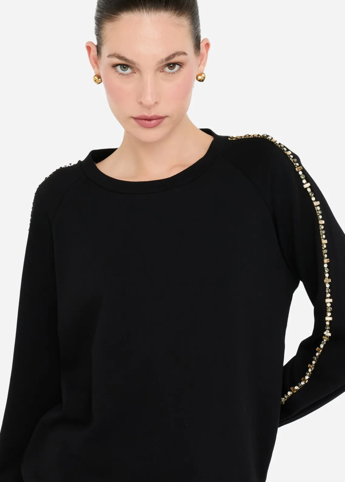 Liu Jo Sudadera Better con strass-Mujer Sudaderas|Ropa Deportiva