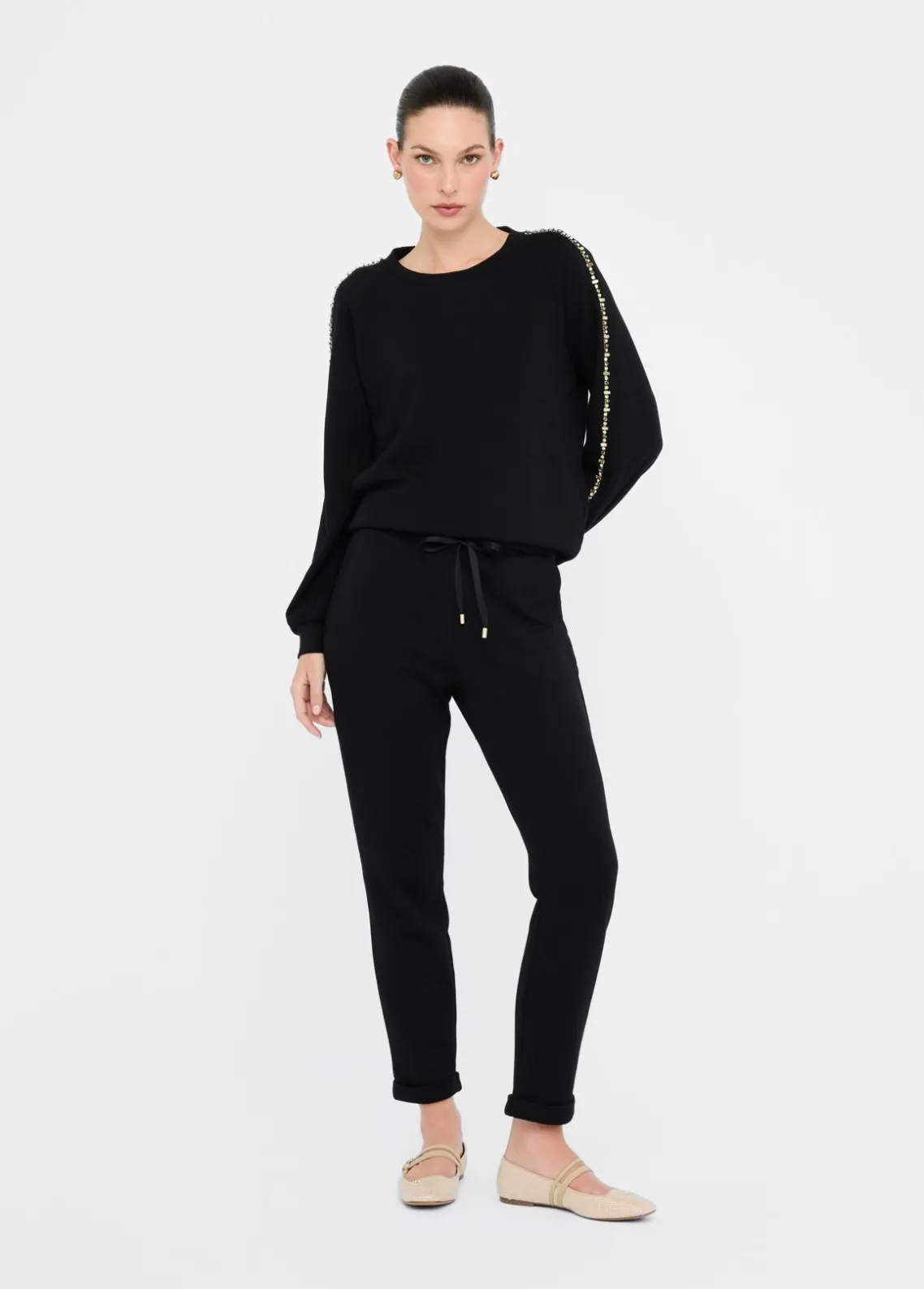 Liu Jo Sudadera Better con strass-Mujer Sudaderas|Ropa Deportiva