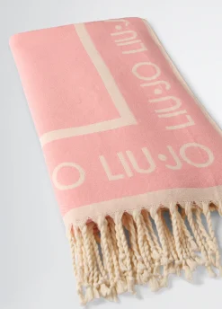 Liu Jo Toalla de playa de algodón jacquard-Mujer Otros Complementos|Moda Baño