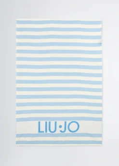 Liu Jo Toalla de playa de algodón a rayas-Mujer Moda Baño
