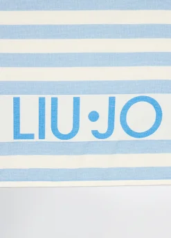 Liu Jo Toalla de playa de algodón a rayas-Mujer Moda Baño