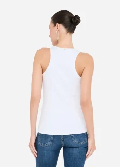 Liu Jo Top con aplicaciones joya-Mujer Camisetas Y Tops