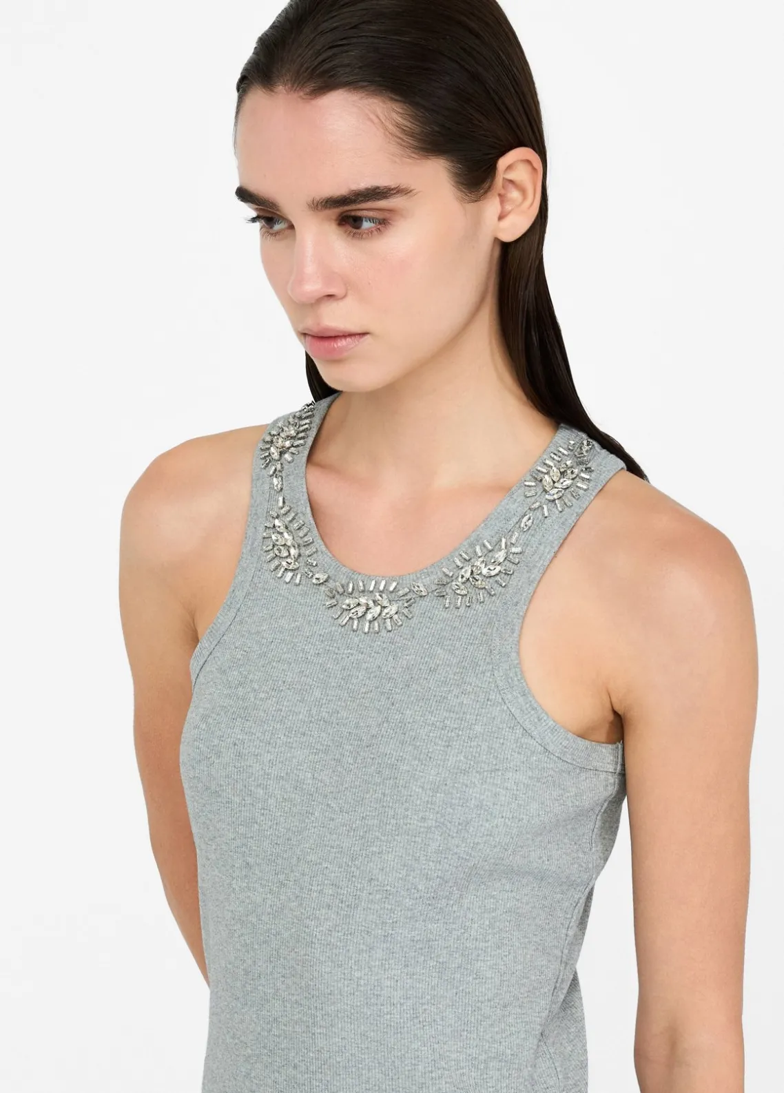 Liu Jo Top con aplicaciones joya-Mujer Camisetas Y Tops