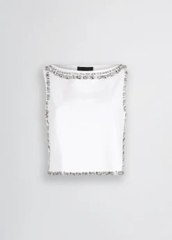 Liu Jo Top con bordados de joyas-Mujer Camisetas Y Tops