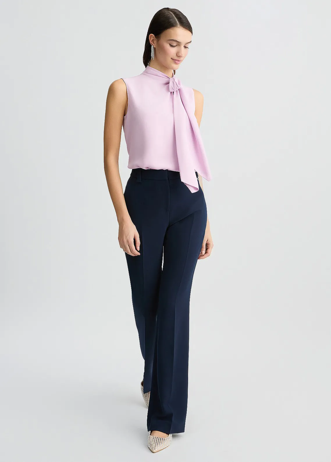 Liu Jo Top con bufanda-Mujer Camisas Y Blusas