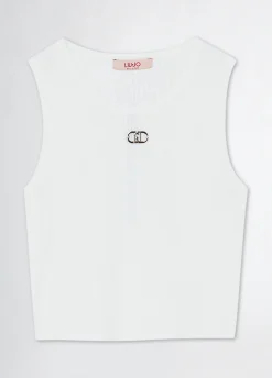 Liu Jo Top con logotipo- Camisetas Y Sudaderas