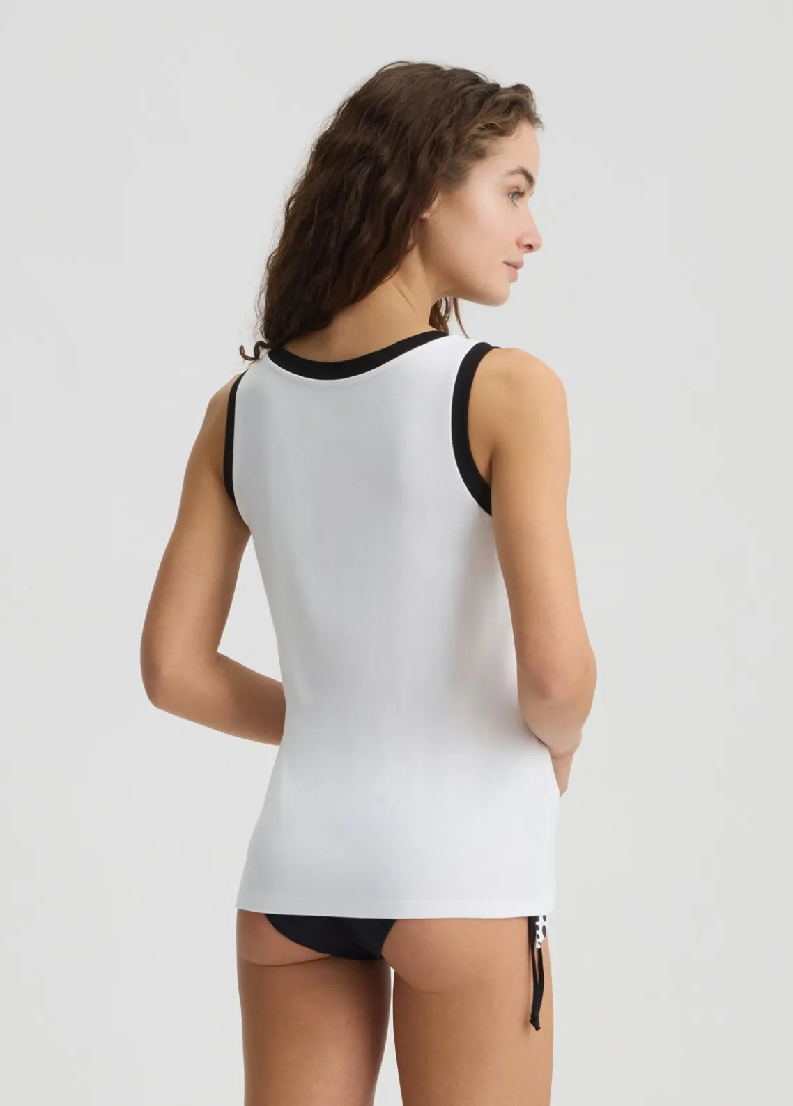 Liu Jo Top con logotipo y perlas-Mujer Moda Baño|Camisetas Y Tops