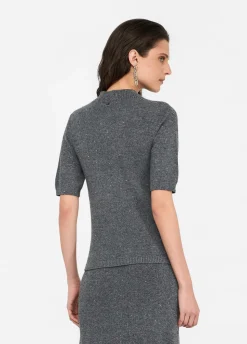 Liu Jo Top con microlentejuelas-Mujer Cárdigans Y Jerséis