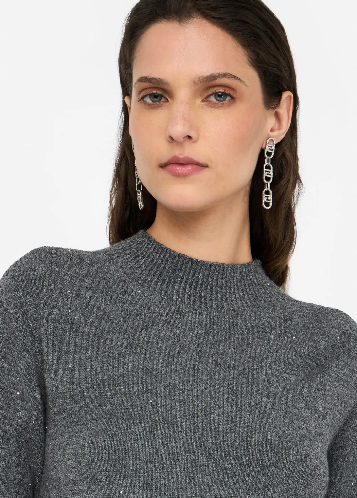 Liu Jo Top con microlentejuelas-Mujer Cárdigans Y Jerséis