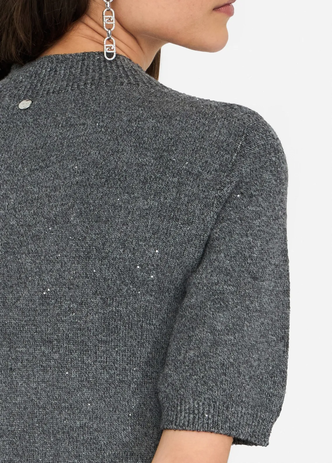 Liu Jo Top con microlentejuelas-Mujer Cárdigans Y Jerséis