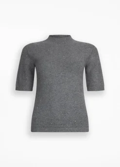 Liu Jo Top con microlentejuelas-Mujer Cárdigans Y Jerséis