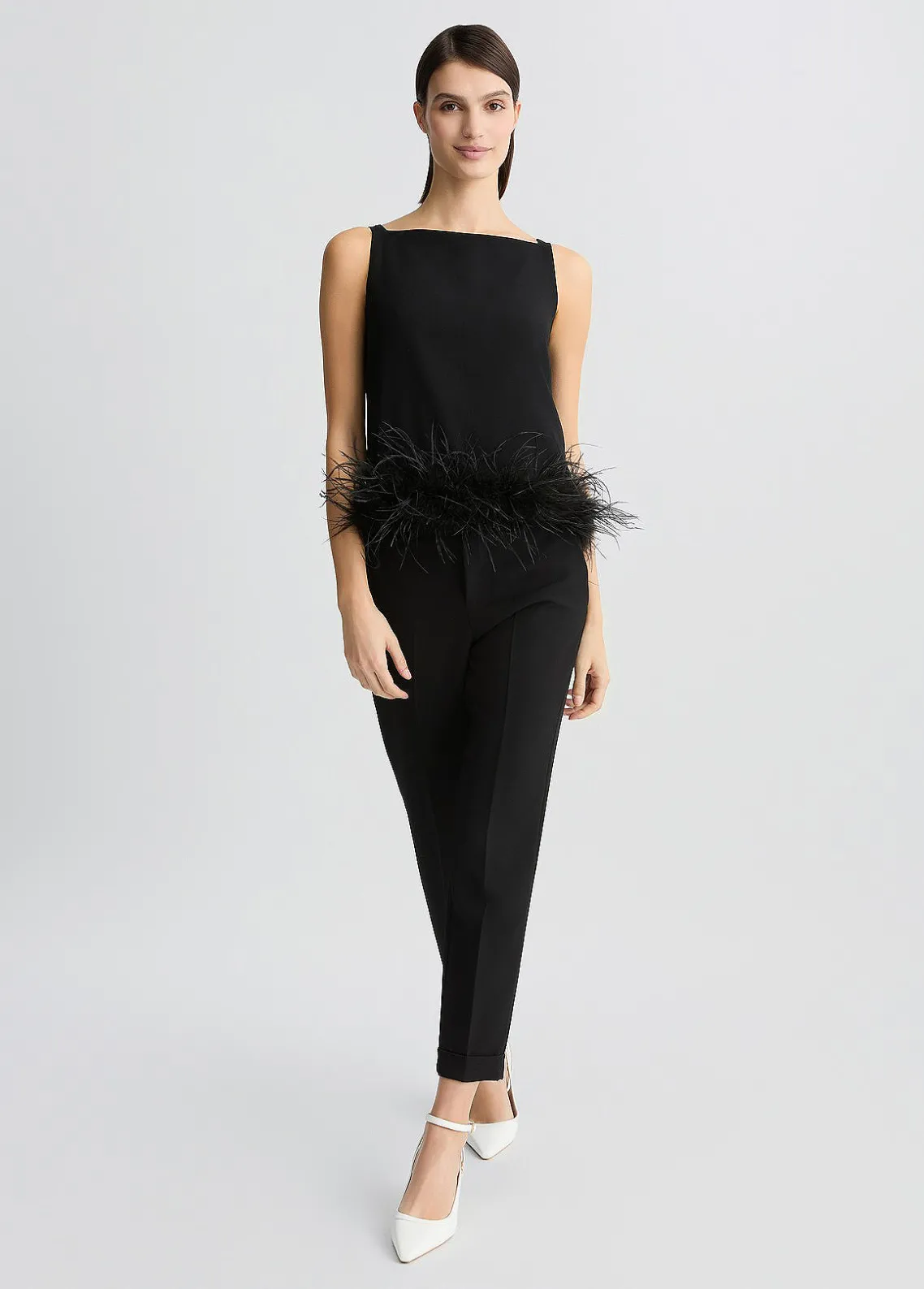 Liu Jo Top con Plumas-Mujer Camisetas Y Tops|Ceremonia