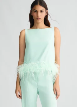 Liu Jo Top con Plumas-Mujer Camisetas Y Tops|Ceremonia