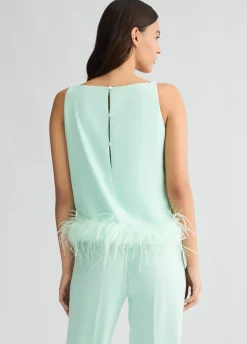 Liu Jo Top con Plumas-Mujer Camisetas Y Tops|Ceremonia