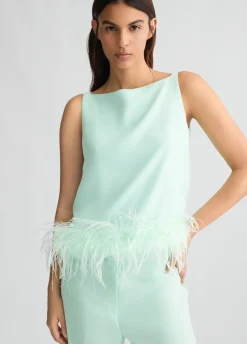 Liu Jo Top con Plumas-Mujer Camisetas Y Tops|Ceremonia