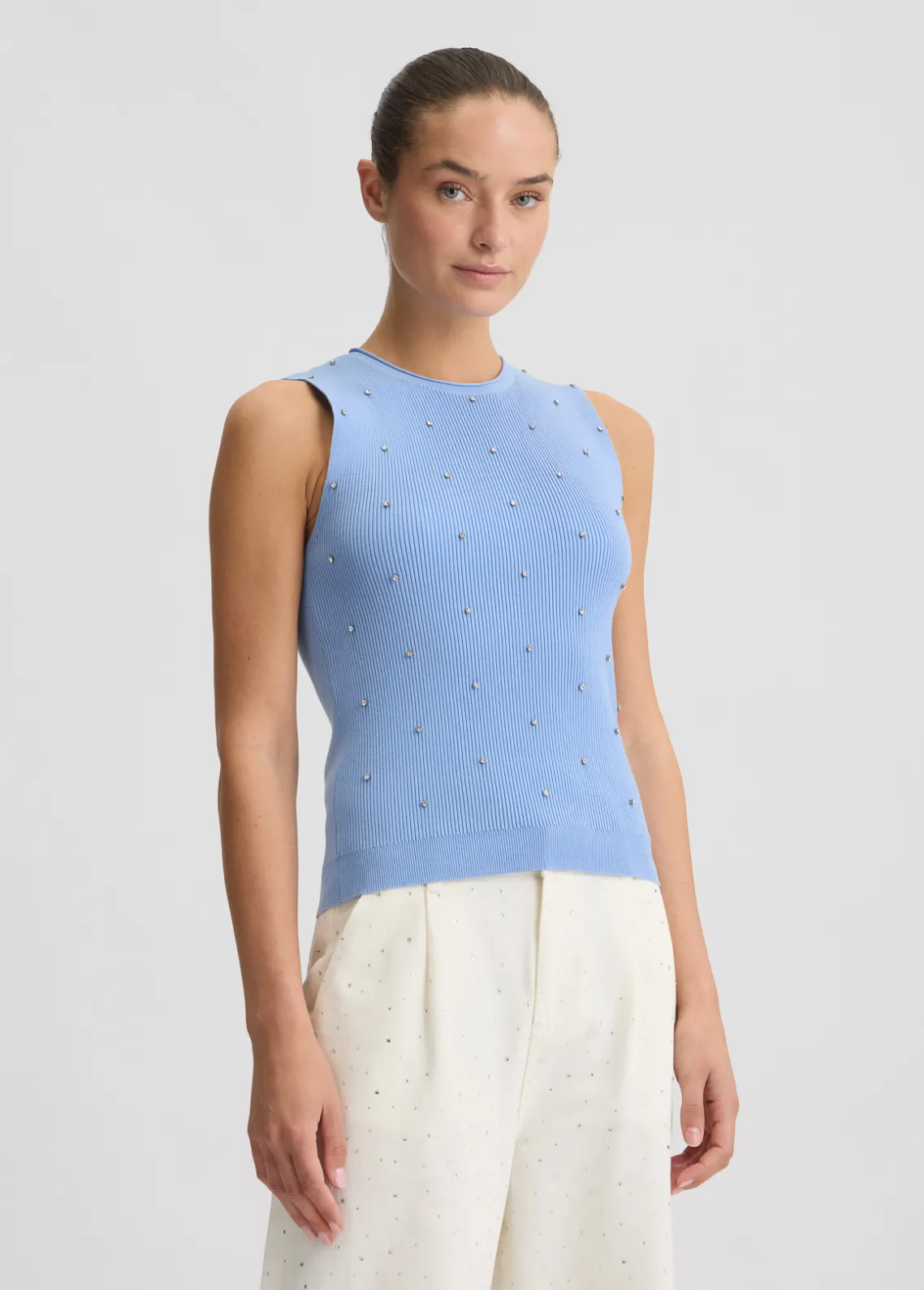 Liu Jo Top con tachuelas-Mujer Cárdigans Y Jerséis