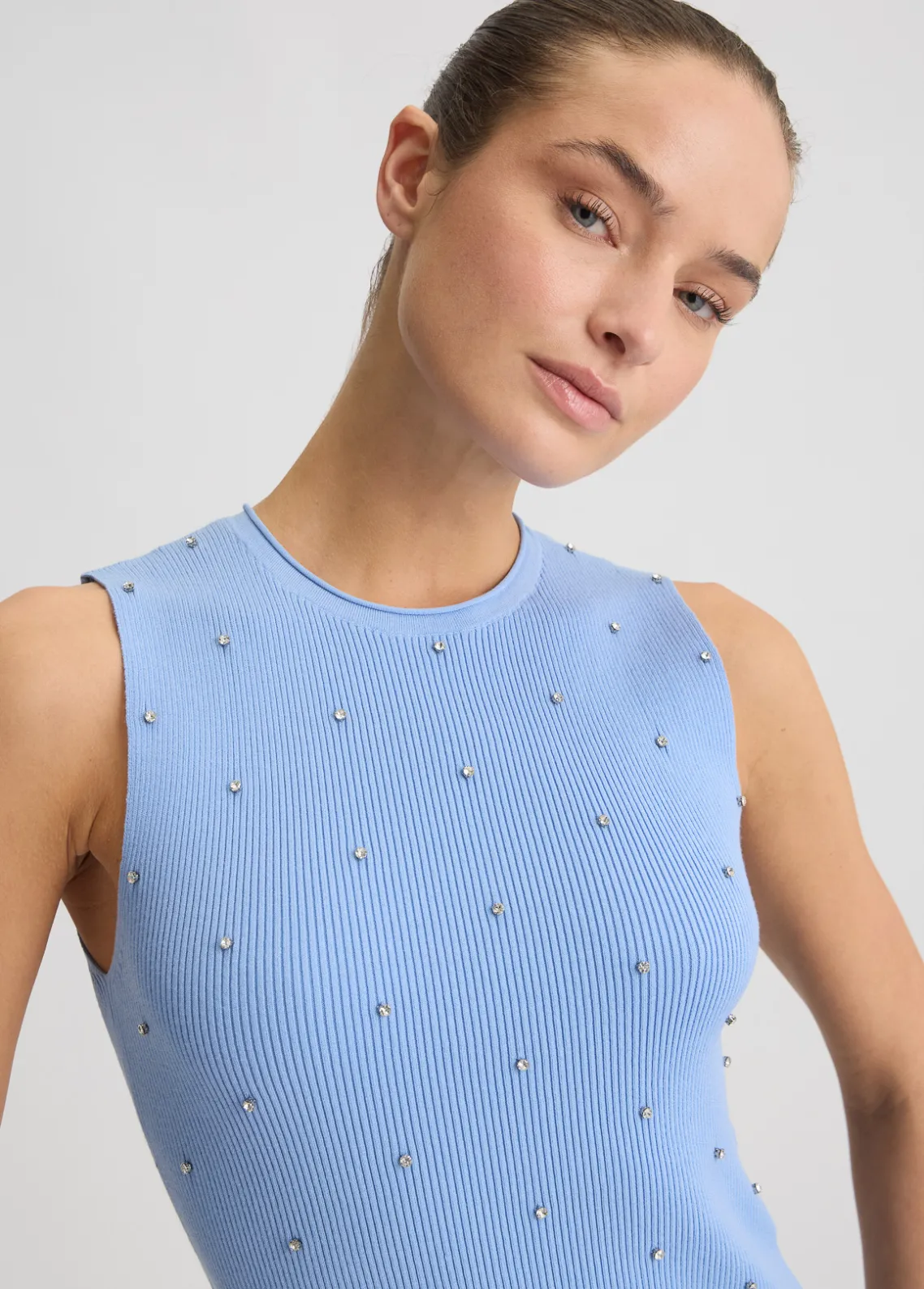 Liu Jo Top con tachuelas-Mujer Cárdigans Y Jerséis