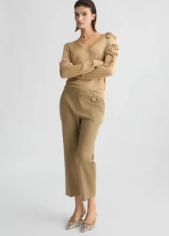 Liu Jo Top con volantes-Mujer Cárdigans Y Jerséis