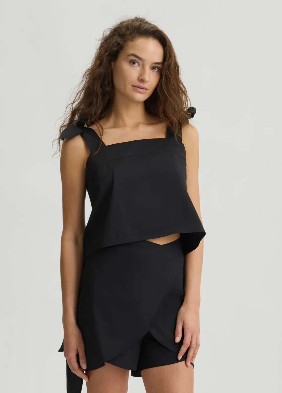 Liu Jo Top de algodón con lacitos-Mujer Moda Baño|Camisetas Y Tops