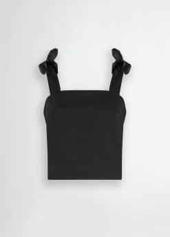 Liu Jo Top de algodón con lacitos-Mujer Moda Baño|Camisetas Y Tops
