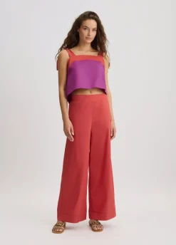 Liu Jo Top de algodón con lacitos-Mujer Moda Baño|Camisetas Y Tops