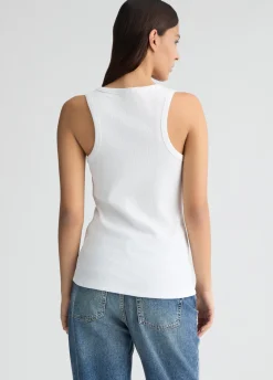 Liu Jo Top de algodón con logotipo-Mujer Camisetas Y Tops