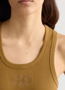 Liu Jo Top de algodón con logotipo-Mujer Camisetas Y Tops