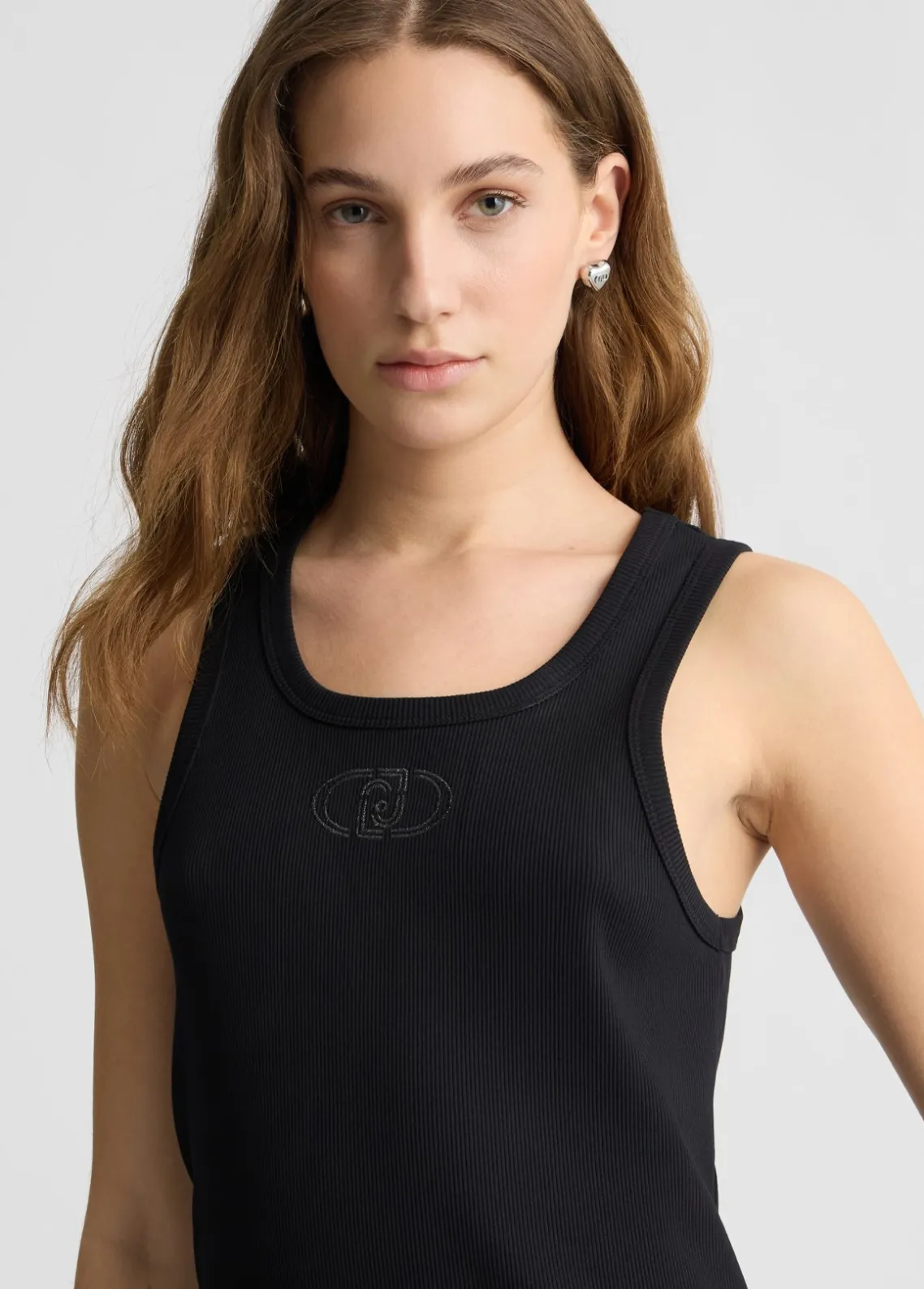 Liu Jo Top de algodón con logotipo-Mujer Camisetas Y Tops