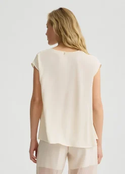 Liu Jo Top de crepé-Mujer Camisetas Y Tops