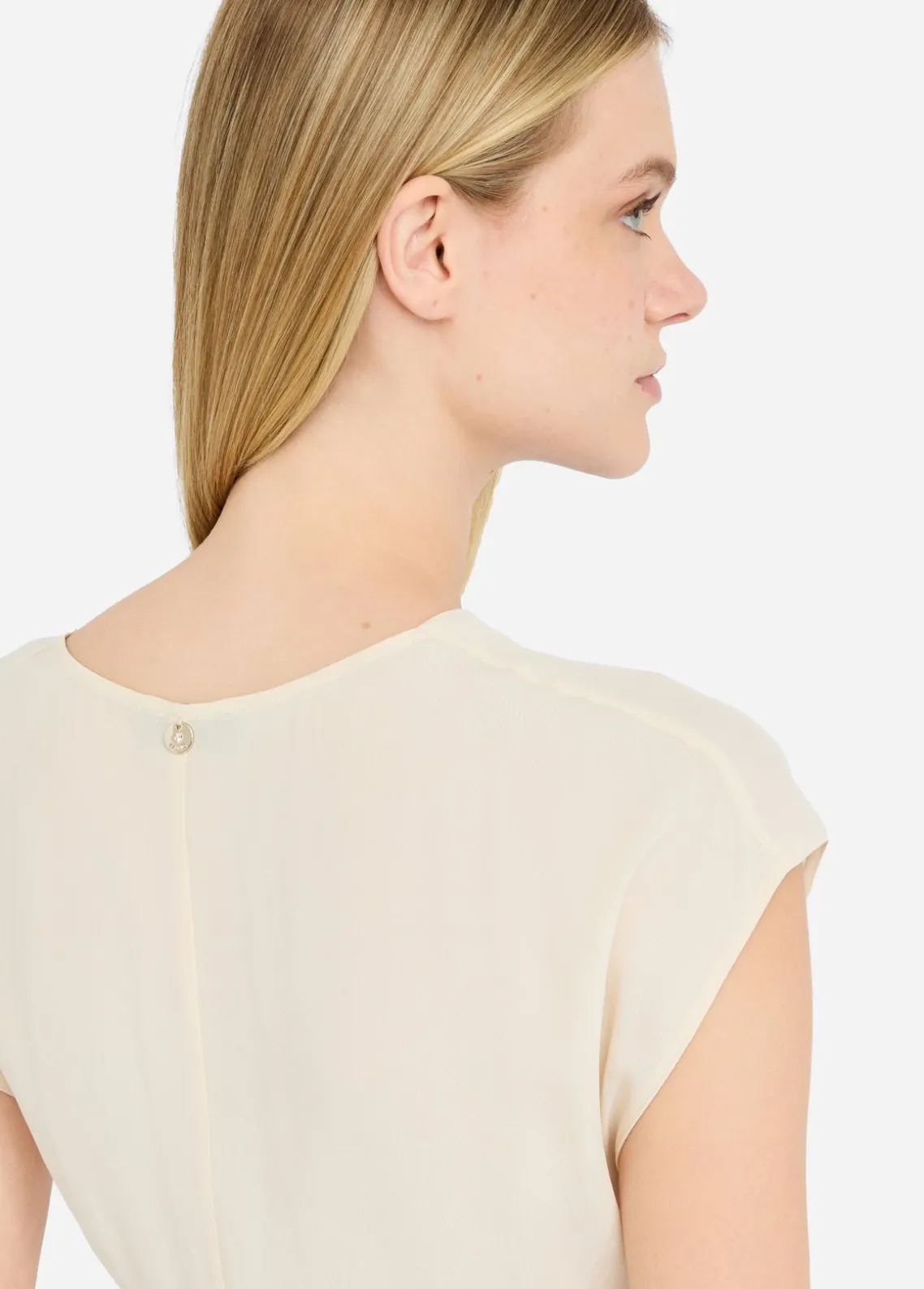 Liu Jo Top de crepé de China-Mujer Camisetas Y Tops
