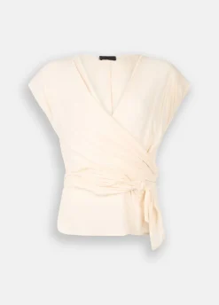 Liu Jo Top de crepé de China-Mujer Camisetas Y Tops
