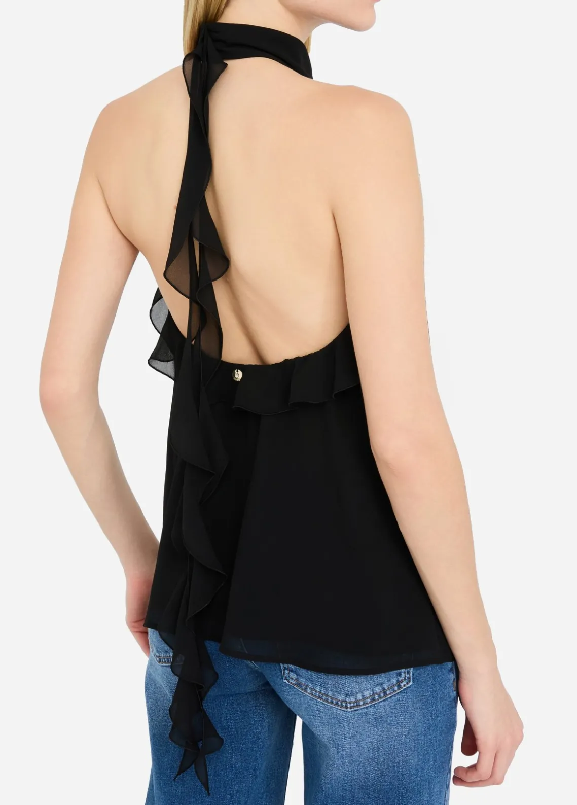 Liu Jo Top de fiesta de tejido georgette-Mujer Camisetas Y Tops|Ceremonia