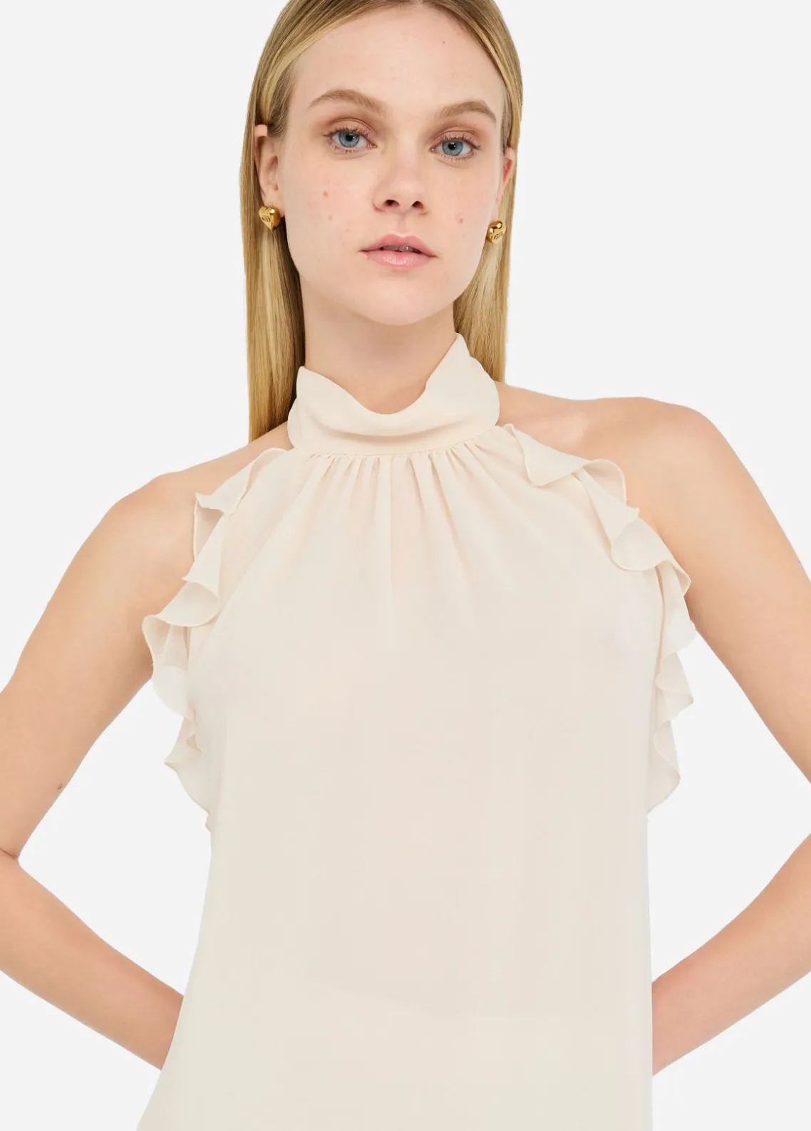Liu Jo Top de fiesta de tejido georgette-Mujer Camisetas Y Tops|Ceremonia