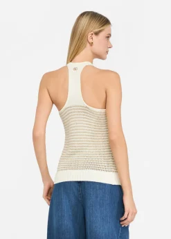 Liu Jo Top de lurex® a rayas-Mujer Cárdigans Y Jerséis