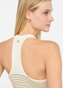 Liu Jo Top de lurex® a rayas-Mujer Cárdigans Y Jerséis
