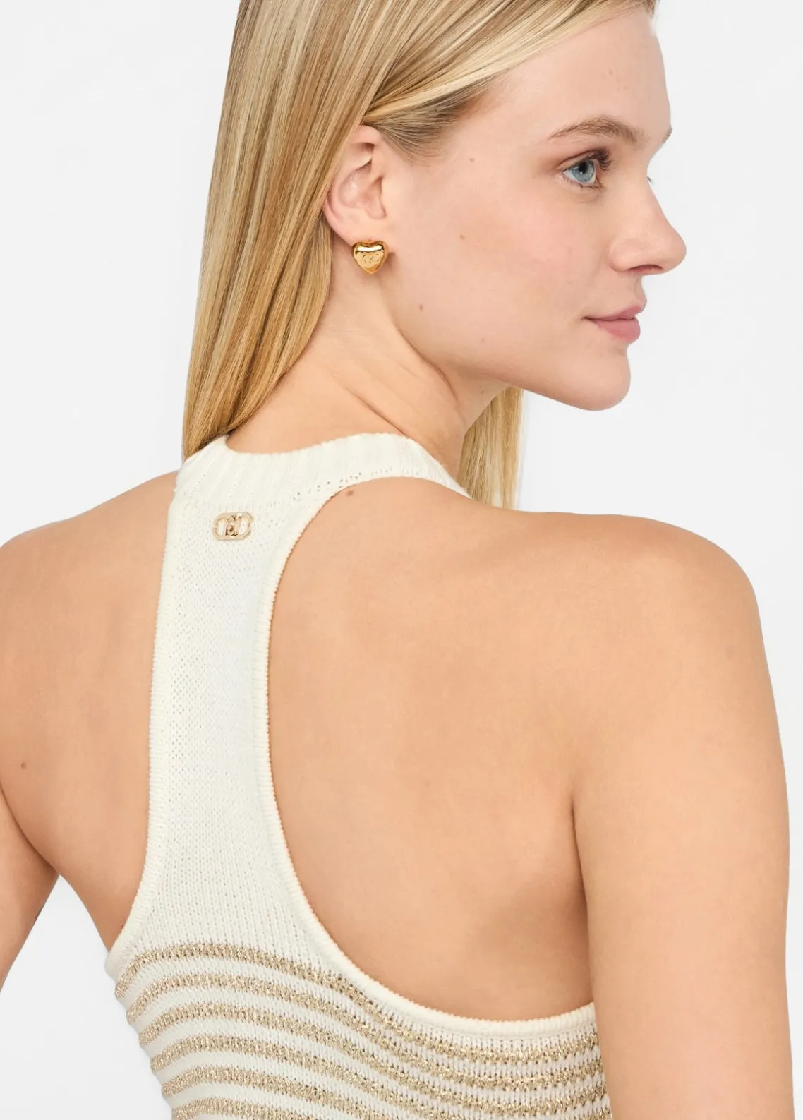 Liu Jo Top de lurex® a rayas-Mujer Cárdigans Y Jerséis
