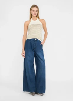 Liu Jo Top de lurex® a rayas-Mujer Cárdigans Y Jerséis