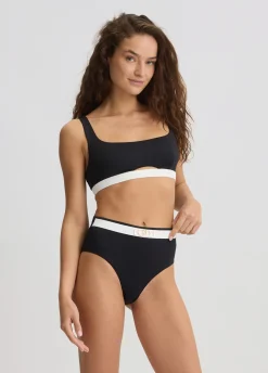 Liu Jo Top de playa y braguita de cintura alta-Mujer Moda Baño