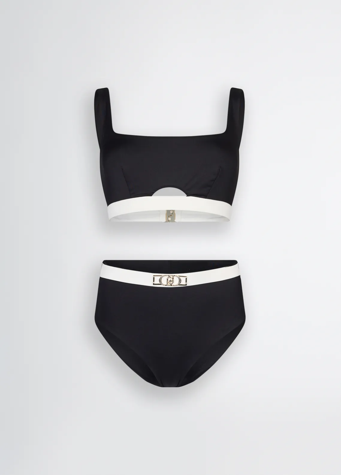 Liu Jo Top de playa y braguita de cintura alta-Mujer Moda Baño