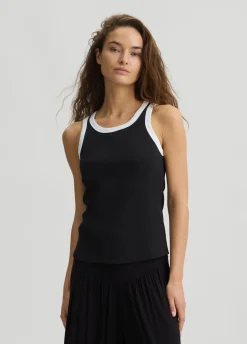 Liu Jo Top de punto canalé-Mujer Moda Baño|Camisetas Y Tops